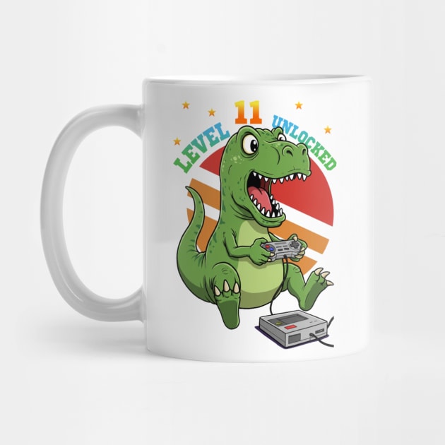 Level 11 Unlocked, Birthday T-Rex by Megadorim